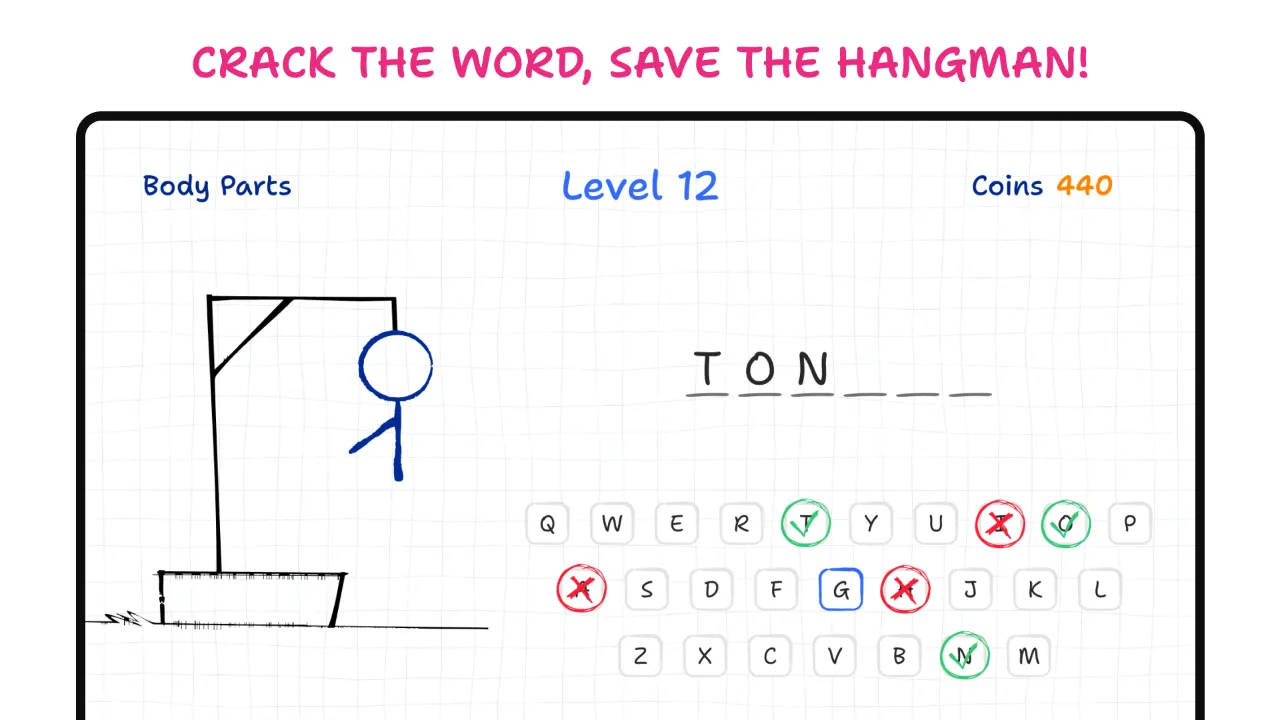 Hangman Word Puzzle Game screenshot